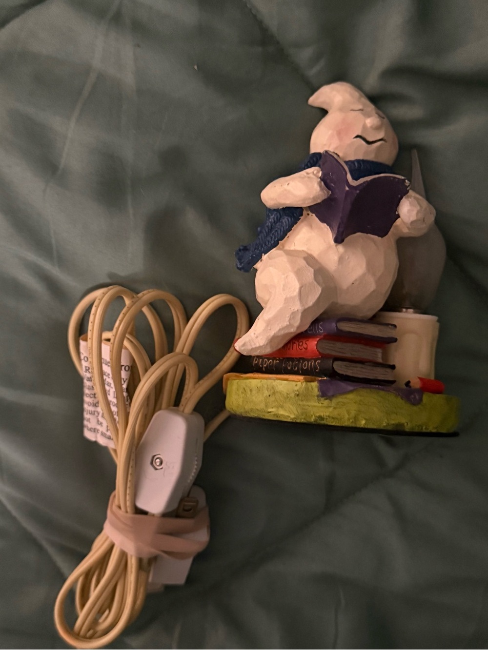 Novelty Reading Ghost Tabletop Night Light